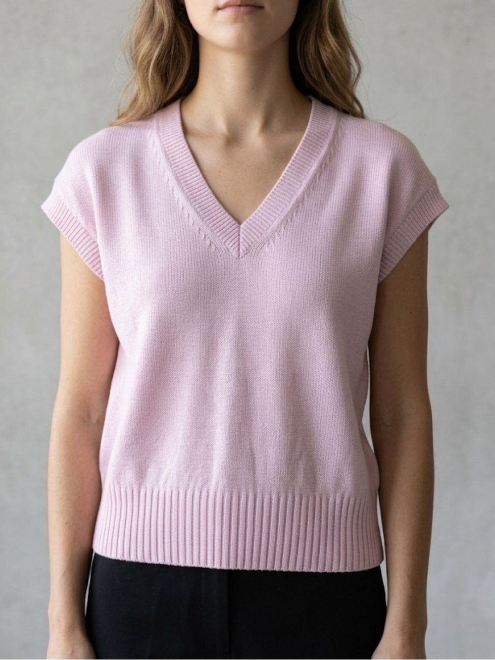 LOFT Pink Cottage‑Core Knit Top Size Small Soft‑Girl Romance Feminine Minimalism